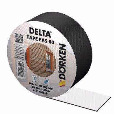DELTA-TAPE FAS 60 лента односторонняя клеящая для фасадных мембран 60 мм х 20 м