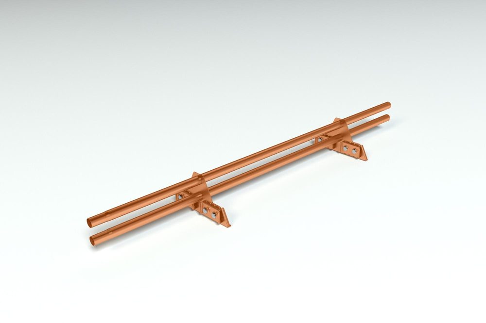 Снегозадержатель для фальцевой кровли Roofsystems Copper compact фальц, L= 1500 мм медь