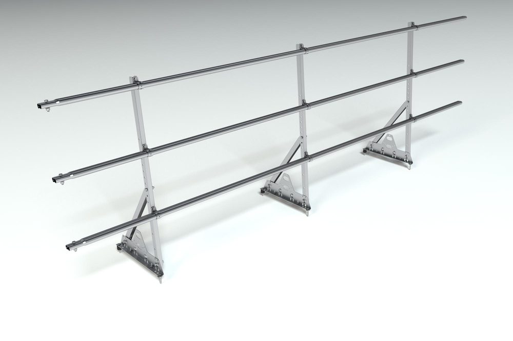 Ограждение кровельное, универсальное Roofsystems Prestige Next, H=900 мм zinc
