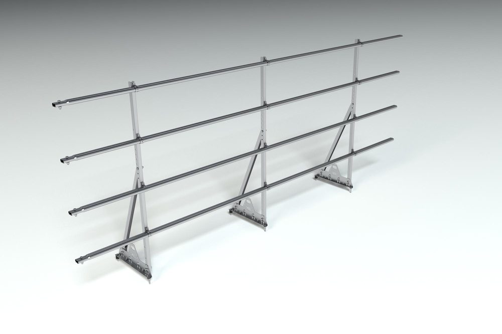 Ограждение кровельное, универсальное Roofsystems Prestige Next, H=1200 мм zinc
