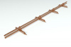Снегозадержатель для фальцевой кровли Roofsystems Copper Next фальц, L= 3000 мм медь