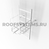 Дверца экрана пожарной лестницы Roofsystems, ГОСТ, цинк