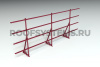 Ограждение кровельное для фальцевой кровли Roofsystems Prestige Master фальц, H=1200 мм RAL 3005, L=3000 мм