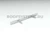 Снегозадержатель для фальцевой кровли Roofsystems Alum Master фальц, 2 опоры, 2 трубы, круг Ø32 мм, RAL 7004