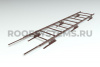 Лестница кровельная для мягкой черепицы и сланца Roofsystems Prestige 400, L=3000 мм, RAL 8017