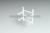 Кронштейн крепления пожарной лестницы к стене Roofsystems, ГОСТ, L=800 мм, RAL 9010