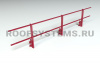 Ограждение кровельное на парапет Roofsystems Promo, H=600 мм RAL 3011, L=3000 мм