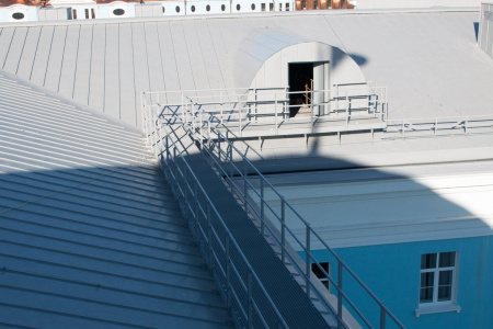 Эвакуационный трап для фальцевой кровли Roofsystems Prestige Next фальц, L=692 мм