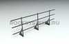Ограждение кровельное, универсальное Roofsystems Alum Next, H=900 мм, RAL 9005
