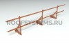 Ограждение кровельное для фальцевой кровли Roofsystems Prestige Master фальц, H=600 мм RAL 8004, L=3000 мм