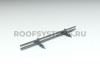 Снегозадержатель для фальцевой кровли Roofsystems Alum Master фальц, 2 опоры, 2 трубы, круг Ø32 мм, RAL 7024