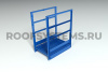 Площадка выхода пожарной лестницы Roofsystems, ГОСТ, 800 мм, L=1500 мм RAL 5005