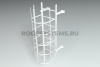 Лестница пожарная Roofsystems ГОСТ П 1-2, 800 мм, L=2450 мм RAL 9010