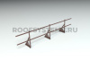 Ограждение кровельное, универсальное Roofsystems Alum Next, H=600 мм, RAL 8017