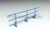 Ограждение кровельное для фальцевой кровли Roofsystems Alum Master фальц, H=900 мм, RAL 5005