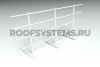 Ограждение кровельное для натуральной черепицы Roofsystems Prestige натур, H=1200 мм RAL 9010, L=3000 мм