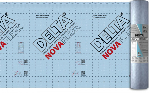 DELTA-NOVAFLEXX Адаптивная плёнка с переменной паропроницаемостью 75 м²