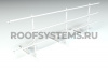Ограждение кровельное для композитной черепицы Roofsystems Prestige композит, H=900 мм RAL 9010, L=3000 мм