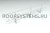 Ограждение кровельное на парапет Roofsystems Econom, H=600 мм RAL 7004, L=3000 мм