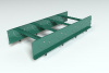 Лестница кровельная маршевая, универсальная Roofsystems Prestige Next, 485 мм, L=1200 мм RAL 6005