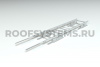 Лестница кровельная для композитной черепицы Roofsystems Prestige 600 композит, L=1200 мм RAL 7004