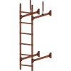 Лестница стеновая, универсальная Roofsystems Prestige 400, L=1200 мм RAL 8004