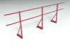 Ограждение кровельное, универсальное Roofsystems Econom, H=900 мм RAL 3011, L=3000 мм