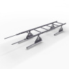 Лестница кровельная для натуральной черепицы Roofsystems Prestige 400 натур, L=1800 мм RAL 7024
