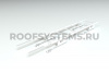 Лестница кровельная для натуральной черепицы Roofsystems Prestige 600 натур, L=1200 мм, RAL 9010