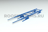 Лестница кровельная для мягкой черепицы и сланца Roofsystems Prestige 600, L=1200 мм, RAL 5005