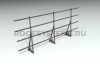 Ограждение кровельное для фальцевой кровли Roofsystems Alum Master фальц, H=1200 мм, RAL 8019