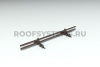 Снегозадержатель для фальцевой кровли Roofsystems Alum Master фальц, 2 опоры, 2 трубы, круг Ø32 мм, RAL 8019