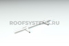 Снегозадержатель универсальный Roofsystems Alum Next, 2 опоры, 2 трубы, круг Ø32 мм, RAL 9010