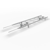 Лестница кровельная для фальцевой кровли Roofsystems Prestige 400 Next фальц, L=1800 мм RAL 9003