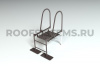 Парапетный мостик Roofsystems Prestige, H=400 мм, L=800 мм RAL 8019