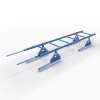 Лестница кровельная для натуральной черепицы Roofsystems Prestige 400 натур, L=1800 мм RAL 5005