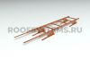 Лестница кровельная для мягкой черепицы и сланца Roofsystems Prestige 600, L=1200 мм, RAL 8004