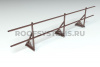 Ограждение кровельное, универсальное Roofsystems Elite Smart, H=600 мм RAL 8017, L=3000 мм