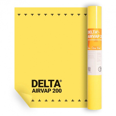 DELTA-AIRVAP 200 универсальная пароизоляционная плёнка, 75 м²