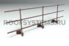 Ограждение кровельное на парапет Roofsystems Prestige с удлинителем, H=900 мм RAL 8017, L=3000 мм