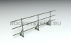 Ограждение кровельное для фальцевой кровли Roofsystems Alum Master фальц, H=900 мм, RAL 6020