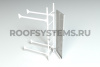 Ограничитель доступа стеновой лестницы Roofsystems Prestige, 600 мм, RAL 7004