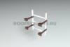 Кронштейн крепления пожарной лестницы к стене Roofsystems, ГОСТ, L=700 мм, RAL 8017