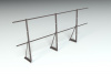 Ограждение кровельное, универсальное Roofsystems Econom, H=1200 мм RAL 8019, L=3000 мм