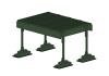 Эвакуационный трап для плоской кровли Roofsystems Prestige, L=1384 мм, RAL 6020