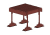 Эвакуационный трап для плоской кровли Roofsystems Prestige, L=1038 мм, RAL 3009