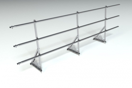 Ограждение кровельное, универсальное Roofsystems Prestige Next, H=900 мм zinc