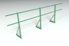 Ограждение кровельное для фальцевой кровли Roofsystems Econom фальц, H=900 мм RAL 6002, L=3000 мм
