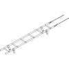 Лестница кровельная, универсальная Roofsystems Prestige 600, L=1800 мм RAL 9010