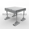 Эвакуационный трап для плоской кровли Roofsystems Prestige, L=1038 мм, RAL 7004